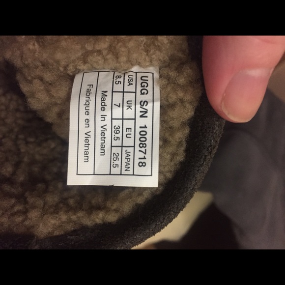 UGG Suede waterproof Gray wedge boots - Picture 3 of 5